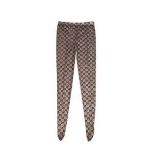 Gucci GG Pattern Tights In Beige Small